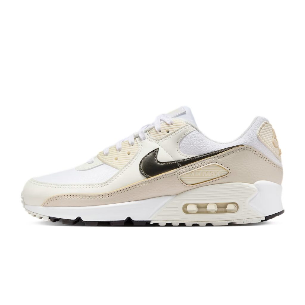 Nike Air Max 90 - White/Light Orewood Brown/Flat Pewter - immagine 3