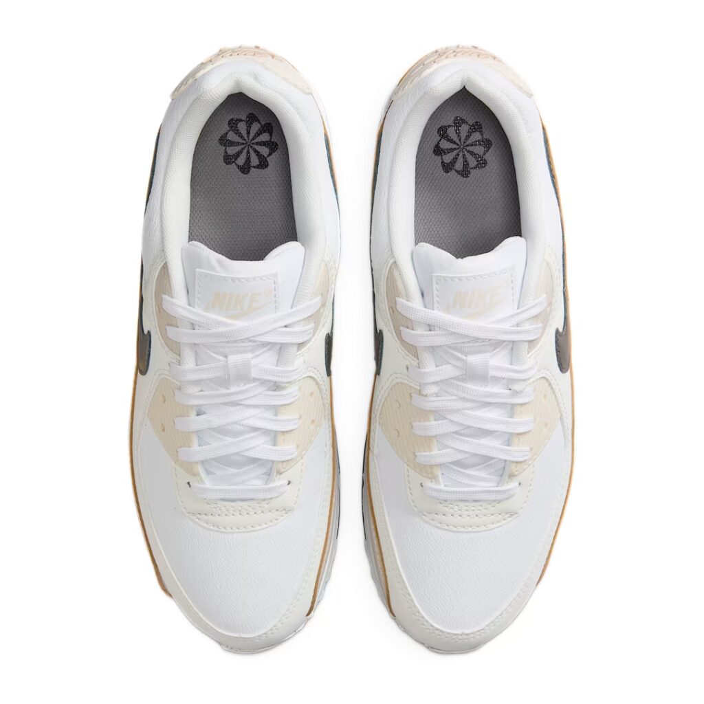 Nike Air Max 90 - White/Light Orewood Brown/Flat Pewter - immagine 6