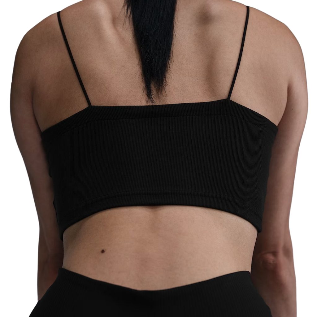 Nike Sportswear Chill Knit Top Corto E Aderente 2 in 1 - Black/Sail - immagine 4