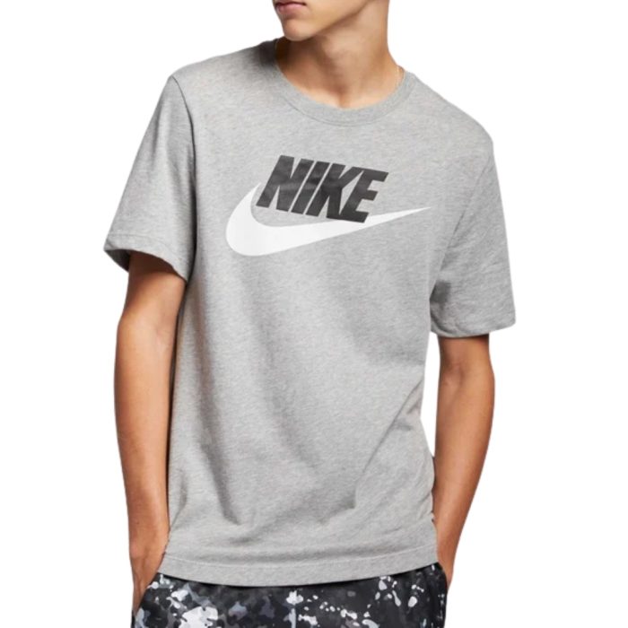 Nike Sportswear T-Shirt Icon Futura - Dark Grey Heather/White/Black