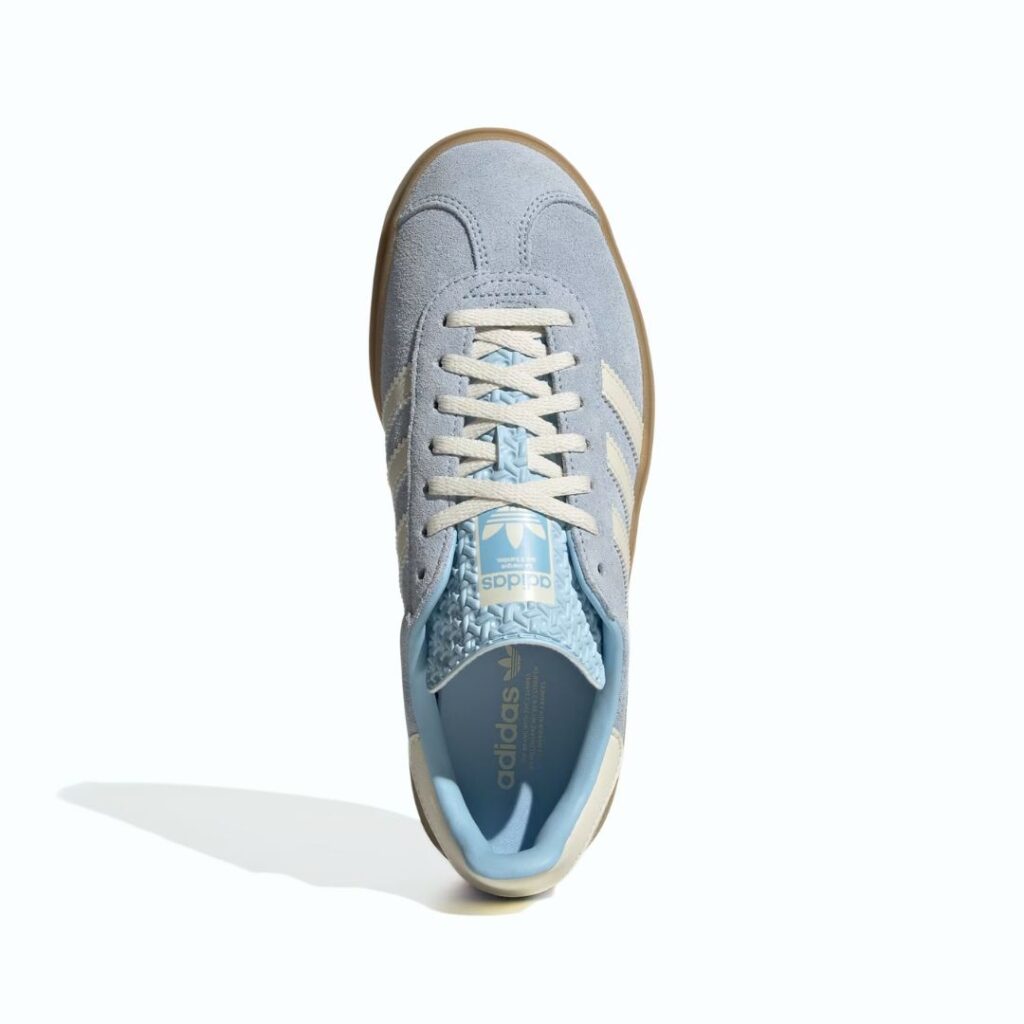 Adidas Gazelle Bold - Clear Sky/Cream White/Gold Metallic - immagine 4