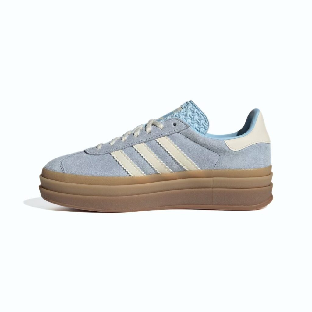 Adidas Gazelle Bold - Clear Sky/Cream White/Gold Metallic - immagine 5