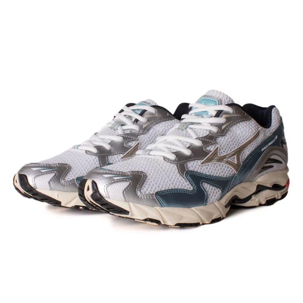 Mizuno Wave Rider 10 - White/Vintage Khaki/Reef Waters