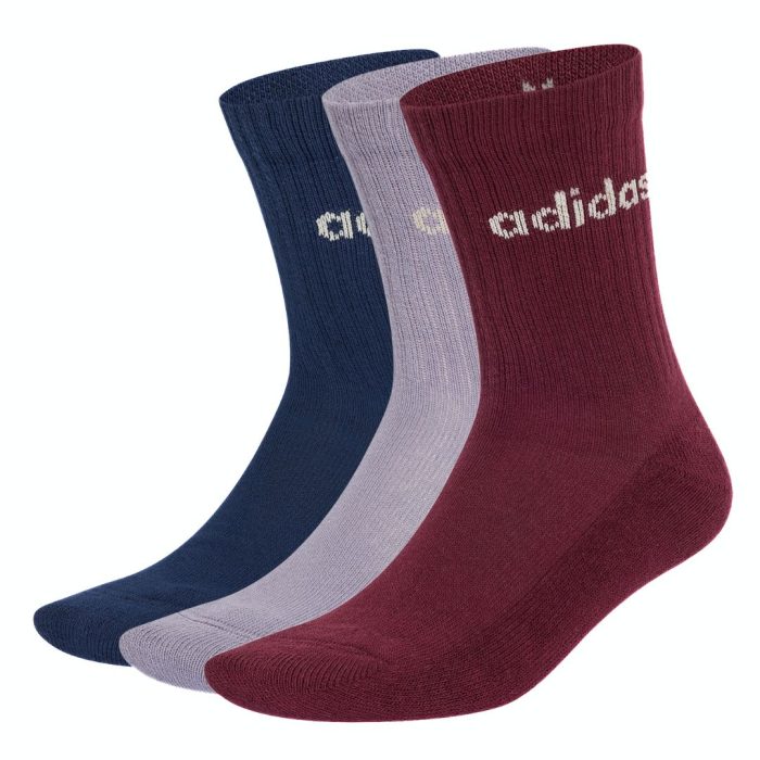 Adidas Calze 3-Stripes (3 paia) - Maroon/Slate/Night Indigo