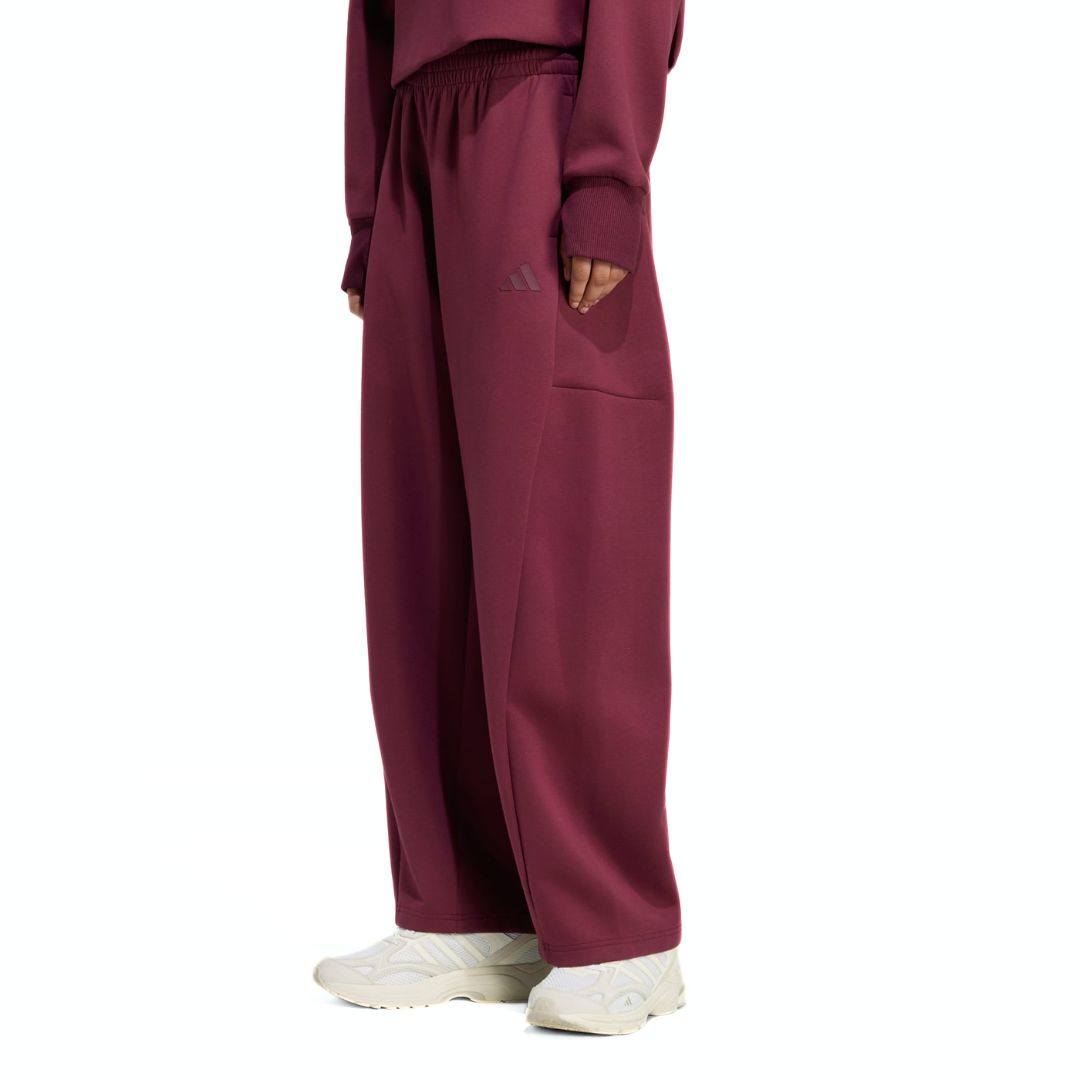 Adidas Pantaloni Barrel Soft Lux Winter Knit - Maroon