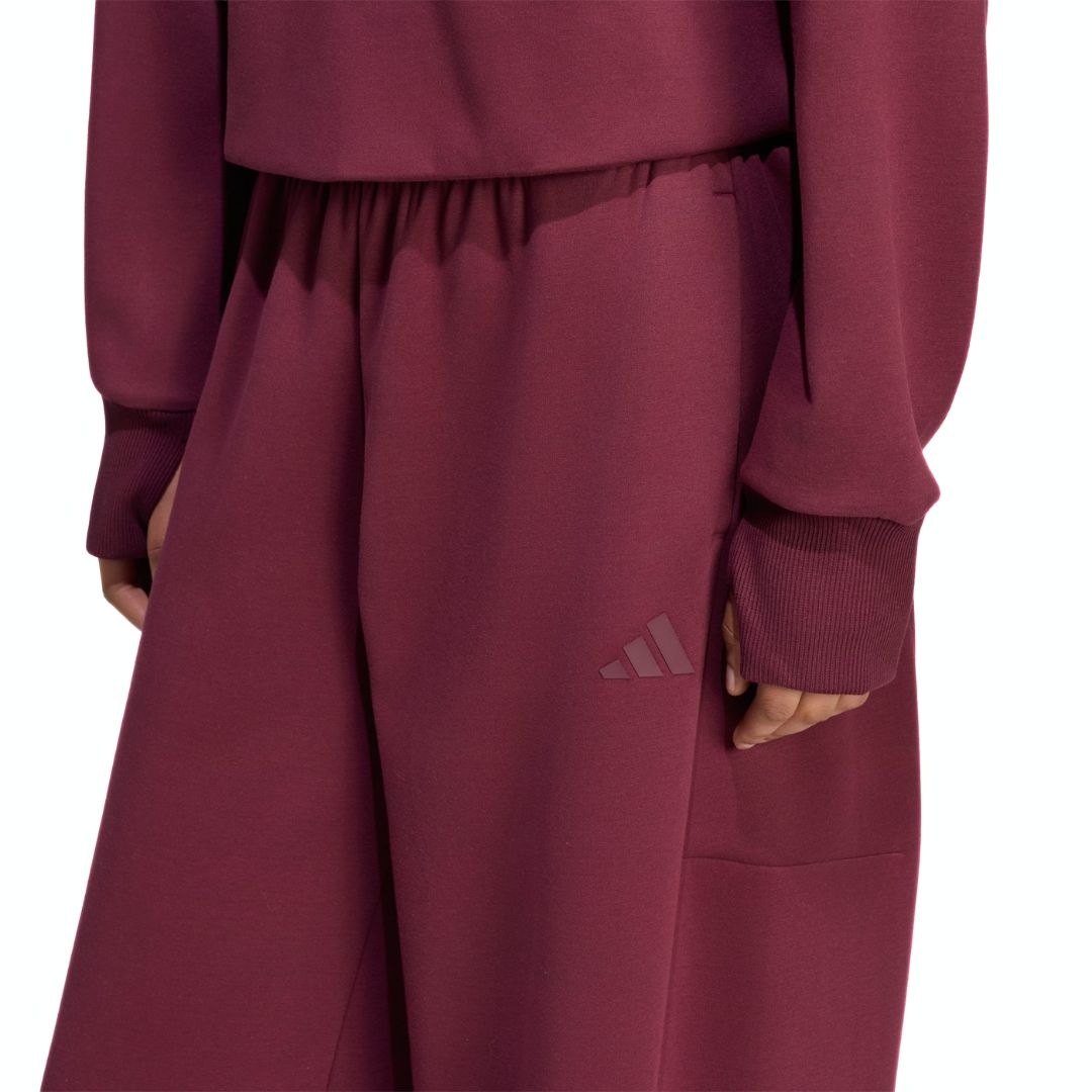 Adidas Pantaloni Barrel Soft Lux Winter Knit - Maroon - immagine 3