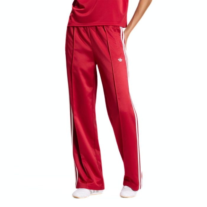 Adidas Satin Sst Loose Track Pant - Red